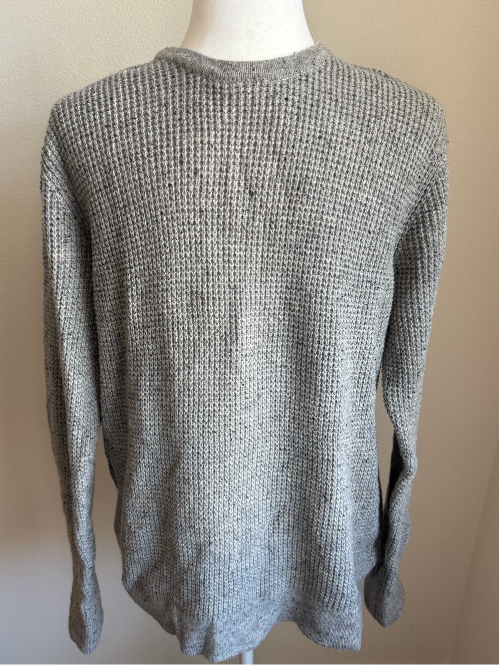 Hawker Rye Thermal Knit Grey Sweater